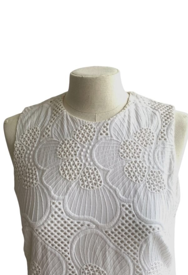 PURIFICACION GARCIA - EMBROIDERED COTTON DRESS